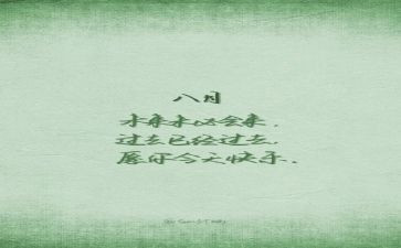 8月教师工作总结5篇