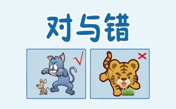 大班对与错教学反思7篇