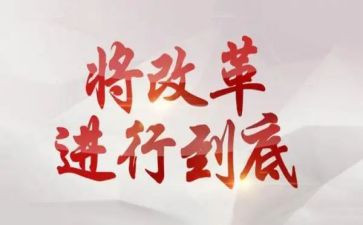 改革办个人总结5篇