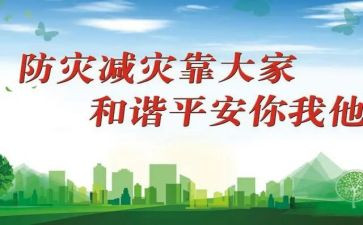 防灾减灾安全活动总结5篇