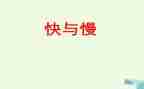 快与慢的音乐教案优秀8篇