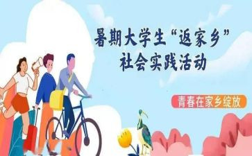 大学生社会实践报告模板6篇
