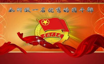 申请团干部的申请书参考8篇
